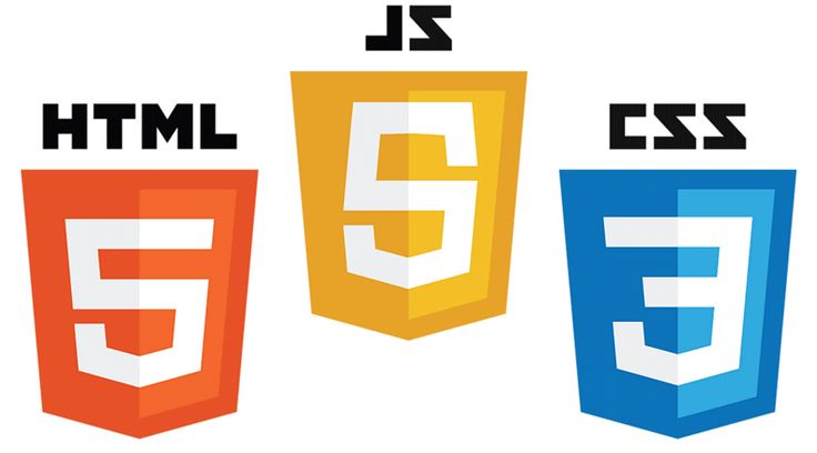 HTML, CSS, and JavaScript logos